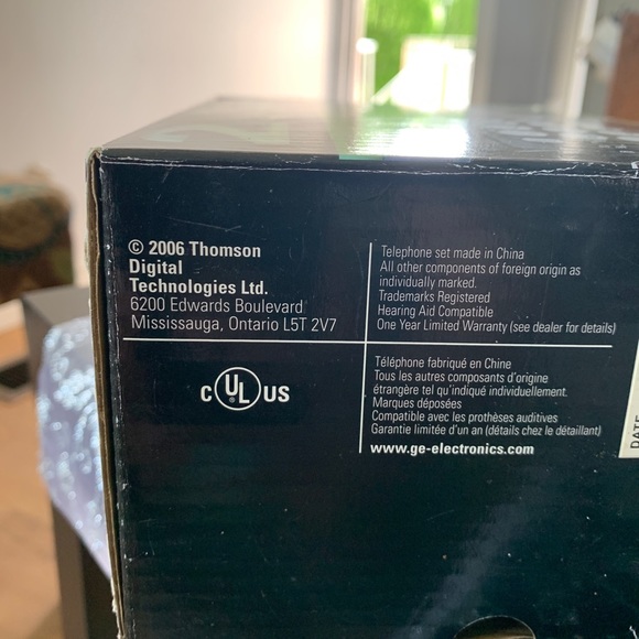 GE 2.4 ghz Black Cordless Phone TC27923GE2-B Like New - Picture 3 of 3